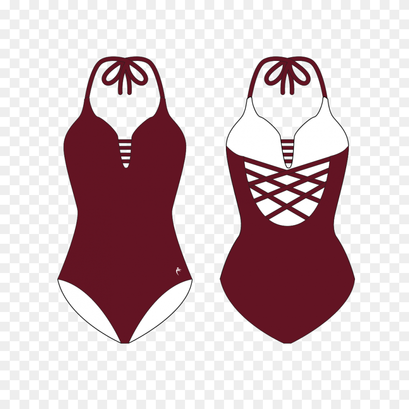 1001x1001 Luxe One Piece Swimsuit - Swim Suit Clip Art