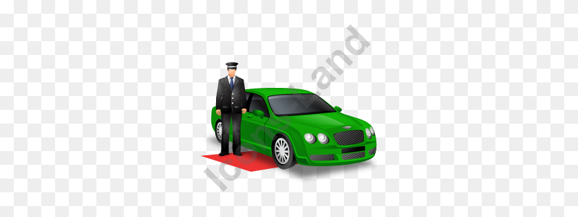 256x256 Luxury Car Driver Green Icon, Pngico Icons - Bentley PNG