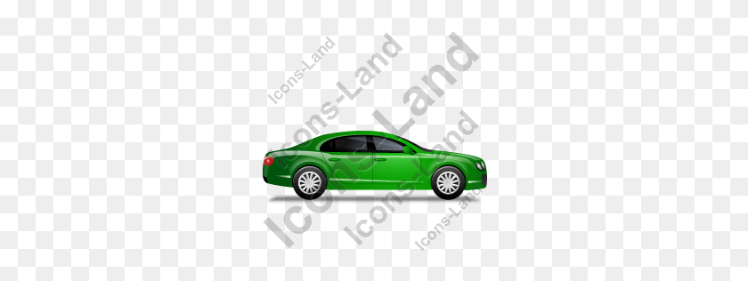 256x256 Coche De Lujo Icono Verde Derecho, Pngico Iconos - Bentley Png
