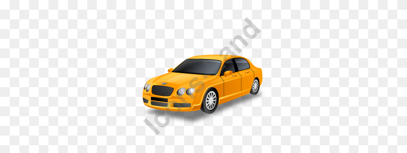 256x256 Luxury Car Yellow Icon, Pngico Icons - Bentley PNG