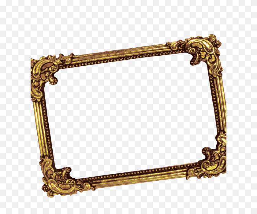 640x640 Luxury Photo Frame, Golden Photo Frame, Wedding Photo Frame Png - Gold Frame PNG