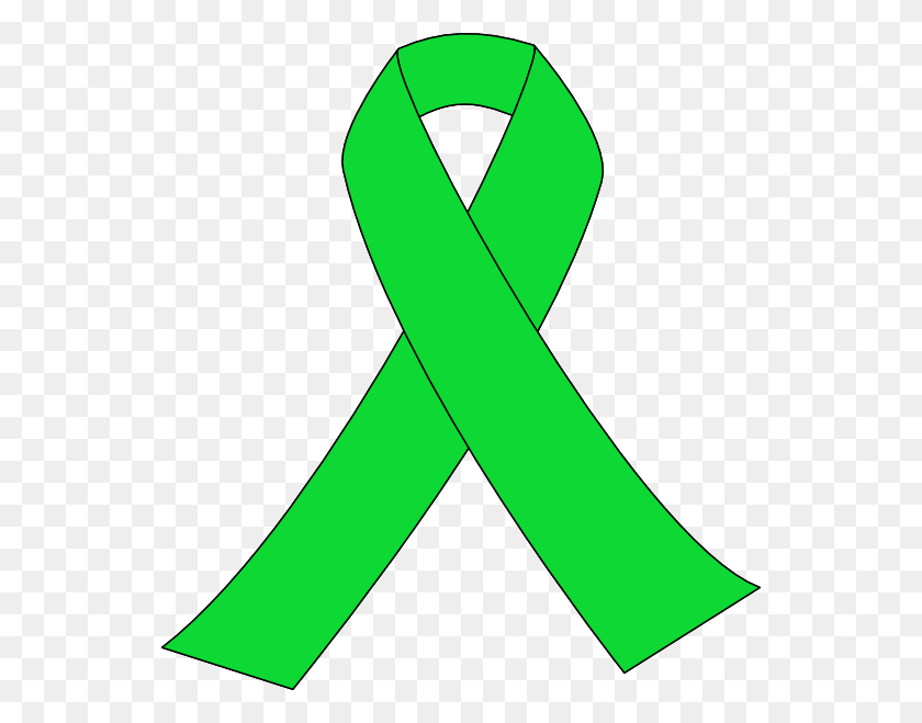 546x599 Lyme Disease Awareness Ribbon Clip Art - Mental Health Clipart