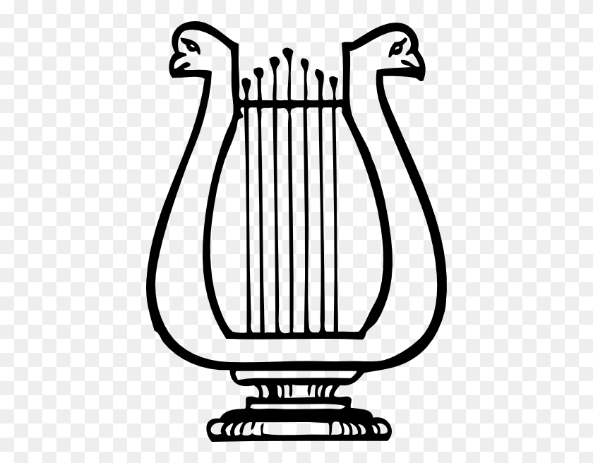 426x596 Lyre Instrument Clip Art Free Vector - Save The Date Clip Art Free