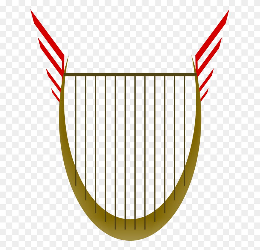 643x749 Lyre String Instruments Harp Musical Instruments - String Clipart