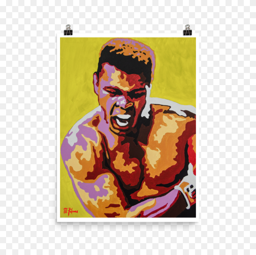1000x1000 M Falconer Muhammad Ali Print - Muhammad Ali PNG