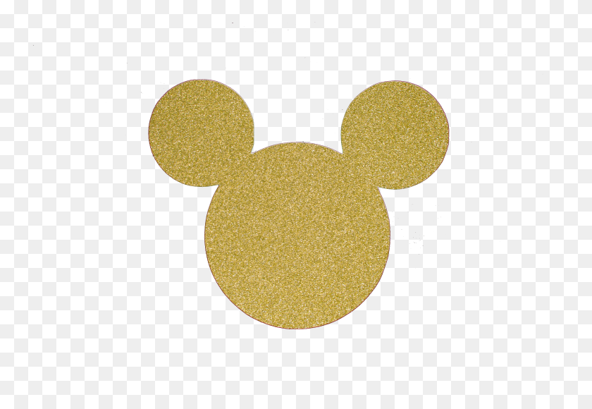 M Mouse Gold Glitter Topper Asian Evening Bridal Attire - Gold Glitter PNG