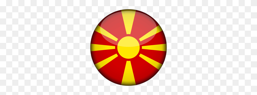 250x250 Macedonia Flag Icon - American Flag Waving PNG