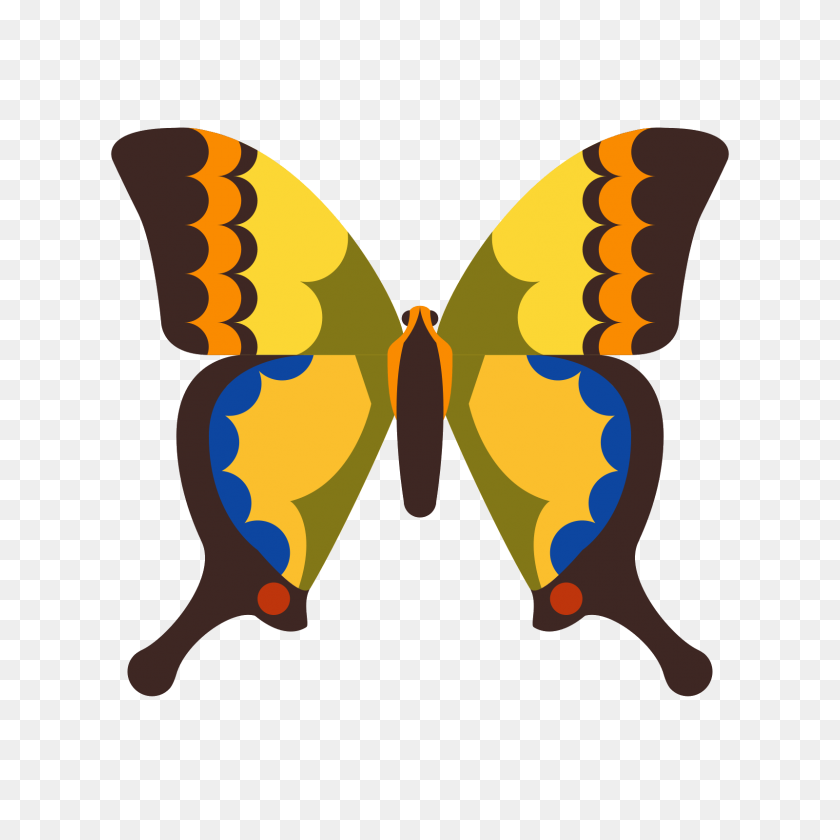 1600x1600 Machaon Butterfly Icon - Butterfly PNG Images