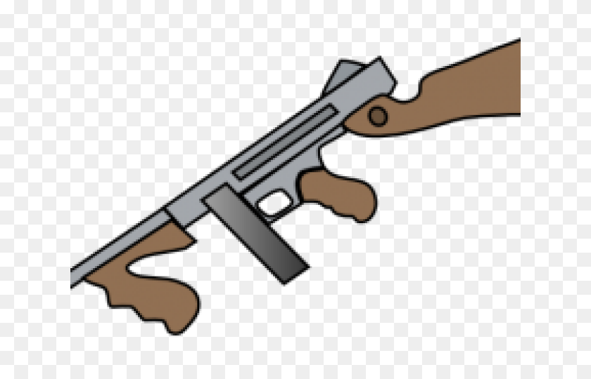 640x480 Пулемет Пистолет - Клипарт Второй Мировой Войны