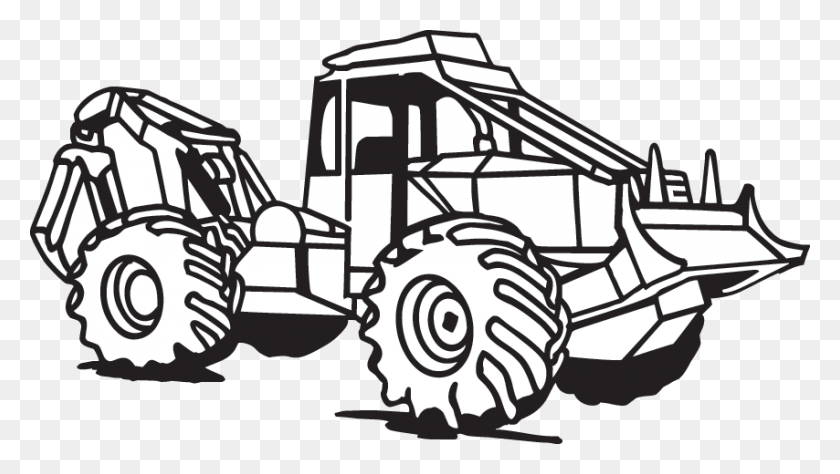 854x454 Machinery - Front End Loader Clipart