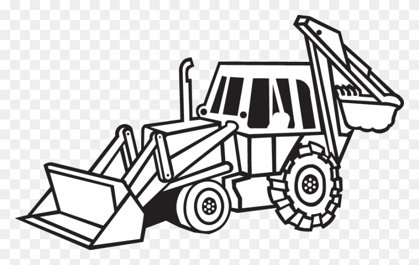 854x517 Machinery - Front End Loader Clipart