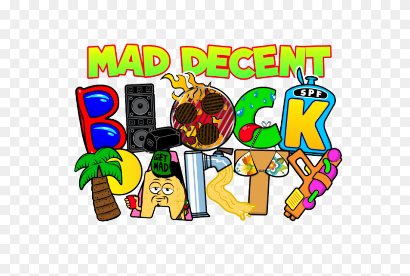 Mad Decent Block Party - Block Party Clip Art.
