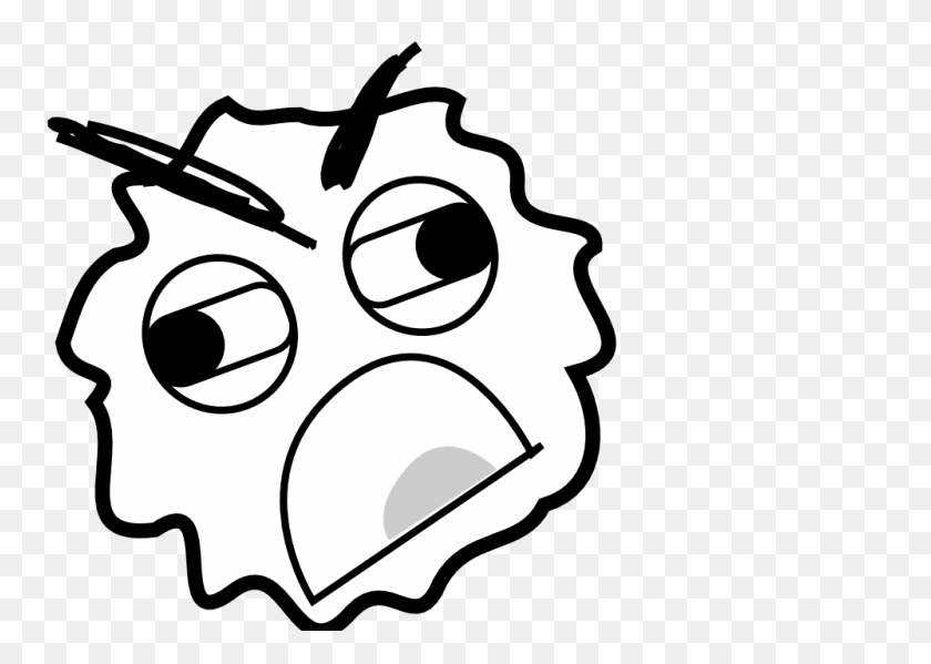 999x691 Mad Face Clip Art Black And White, Angry Face Clip Art Black - Gorilla Clipart Black And White