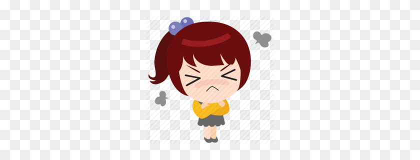 260x260 Mad Girlfriend Clipart - Hate Clipart