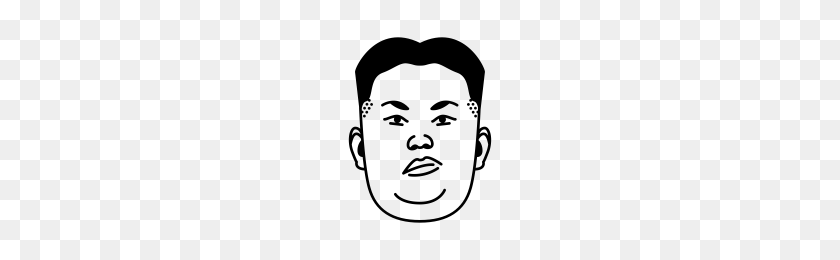 200x200 Mad Kim Jong Un Icons Noun Project - Kim Jong Un Face PNG
