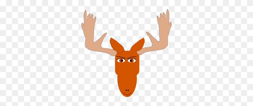 300x293 Mad Moose Png, Clipart For Web - Moose Clipart Blanco Y Negro
