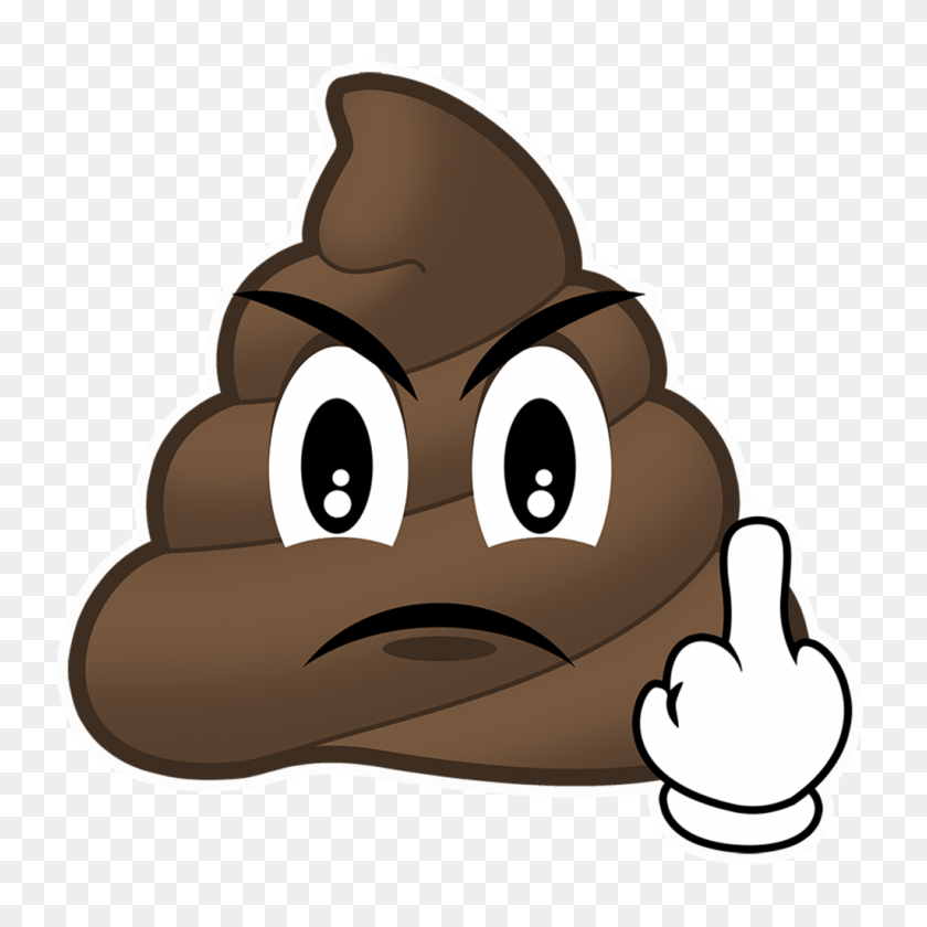 1024x1024 Mad Poop Emoji Pop Studios Props - Poop Emoji PNG