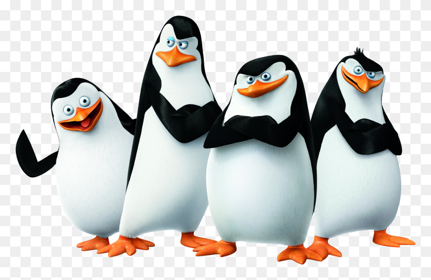 4376x2723 Пингвины Мадагаскара Png Изображения - Пингвин Png