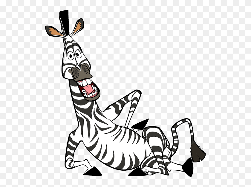 542x568 Madagascar The Movie Clip Art Cartoon Clip Art - Slide Black And White Clipart