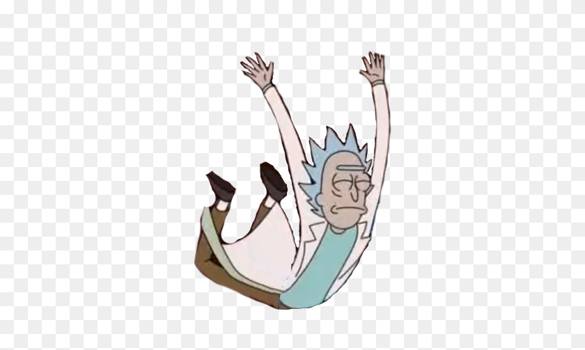 359x443 Made A Png Of Rick Passed Out, Being Hauled - Rick And Morty PNG Transparent