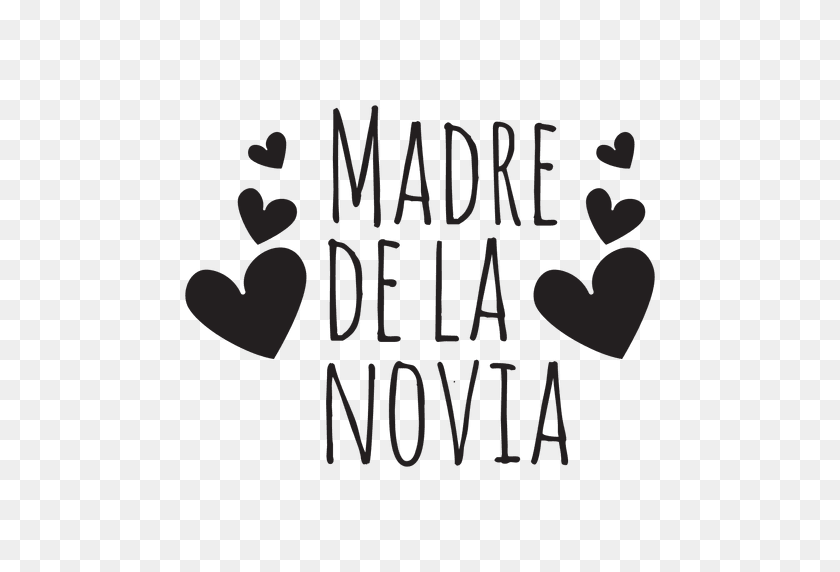 512x512 Madre De La Novia Spanish Wedding Phrase - Spanish PNG
