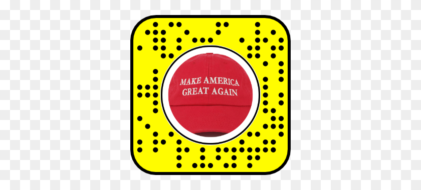 320x320 Maga Hat Snapchat Snapcode Thedonald - Make America Great Again Sombrero Png