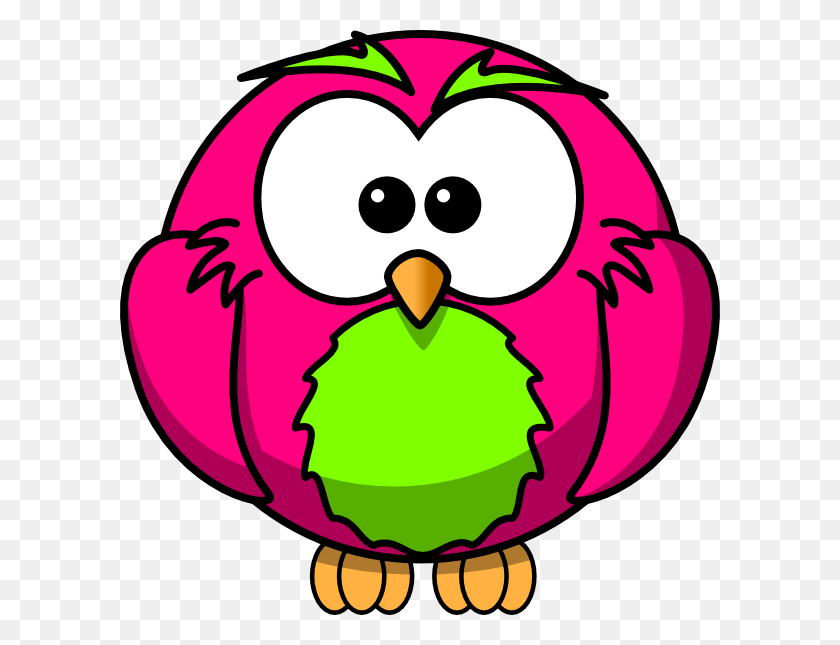 600x585 Magenta And Lime Hoot Surprised Clip Art - Surprise Clipart