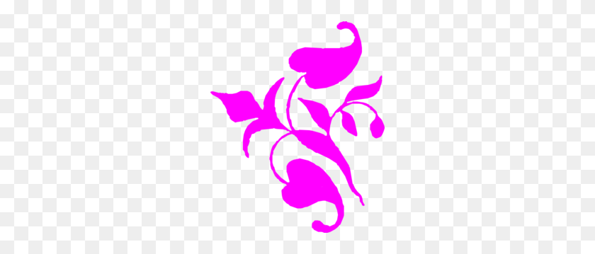 246x299 Пурпурный Цветок Угловая Лоза Картинки - Цветочный Клипарт Вайн