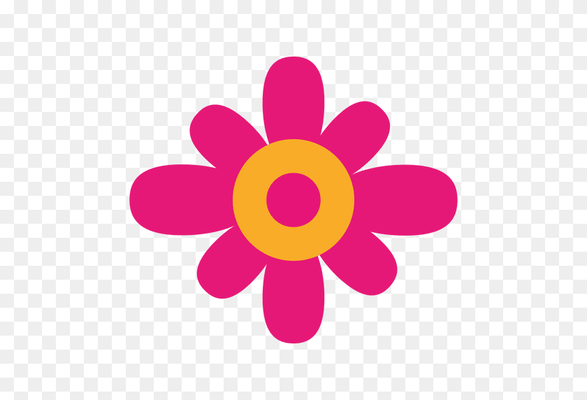512x512 Magenta Resumen De Flores - Flores Png