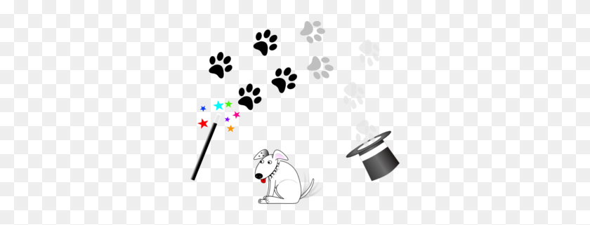 298x261 Волшебные Отпечатки Лап Собаки Картинки - Собака Лапы Клипарт
