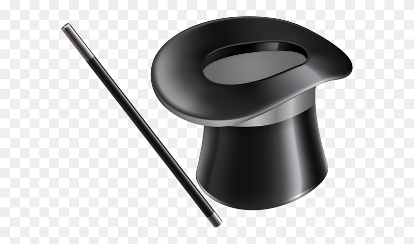 600x434 Magic Hat And Magic Wand Transparent Png Clip Gallery - Wand PNG