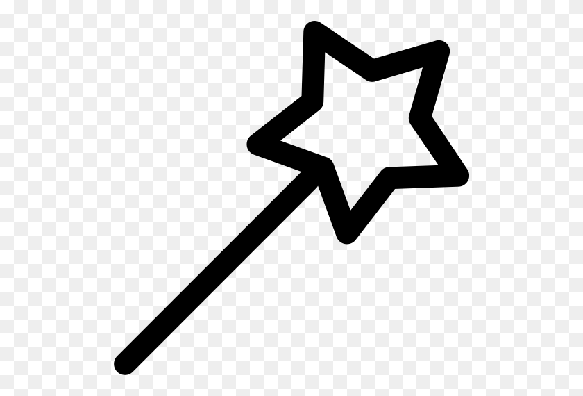 512x510 Magic Wand Icon With Png And Vector Format For Free Unlimited - Magic Wand Clipart Black And White
