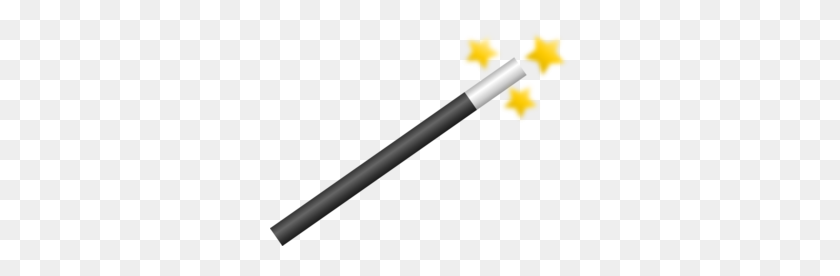 300x216 Magic Wand Png, Clip Art For Web - Harry Potter Wand Clipart Black And White