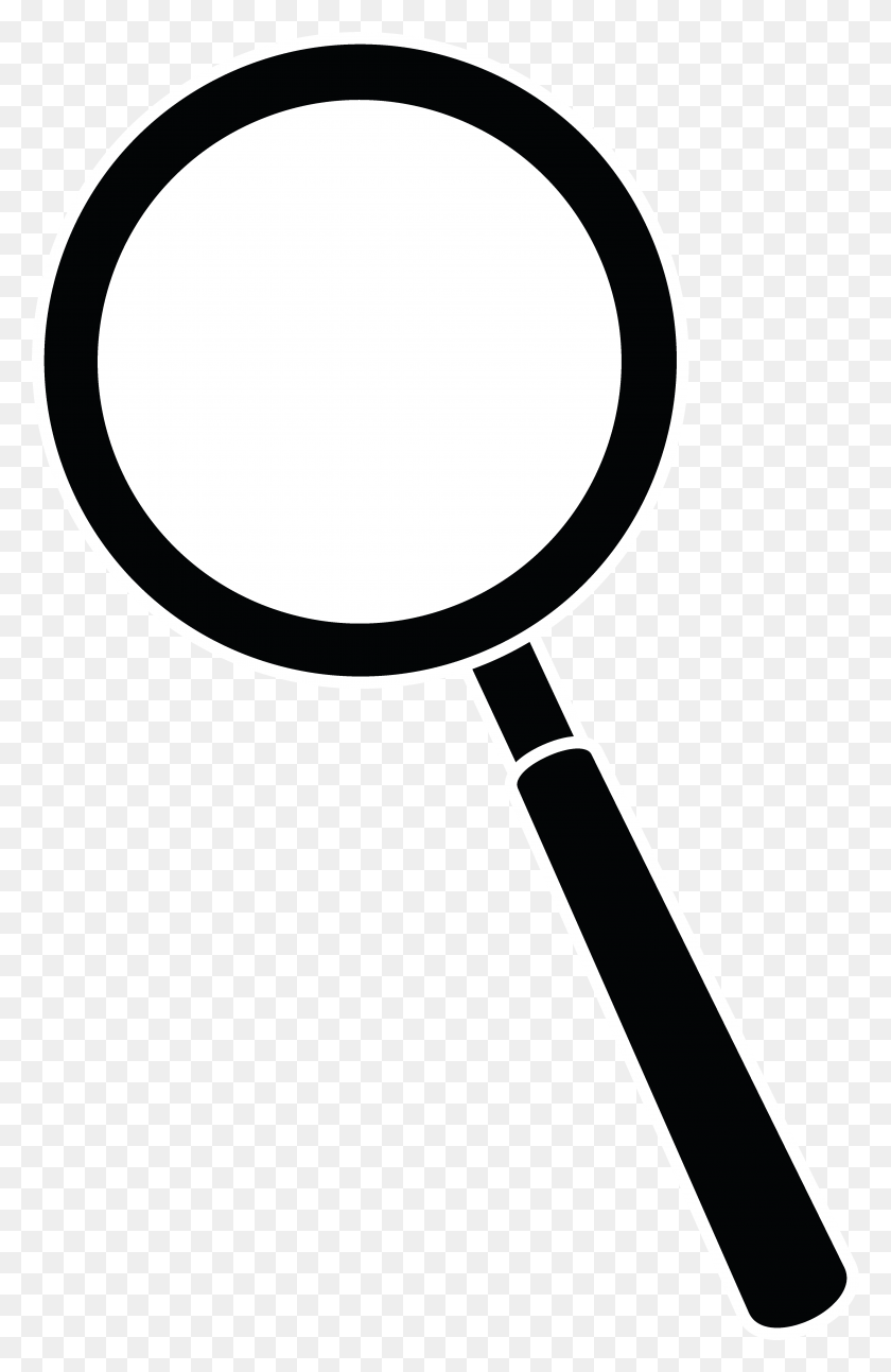 4166x6590 Magnifier Cliparts White - Examine Clipart