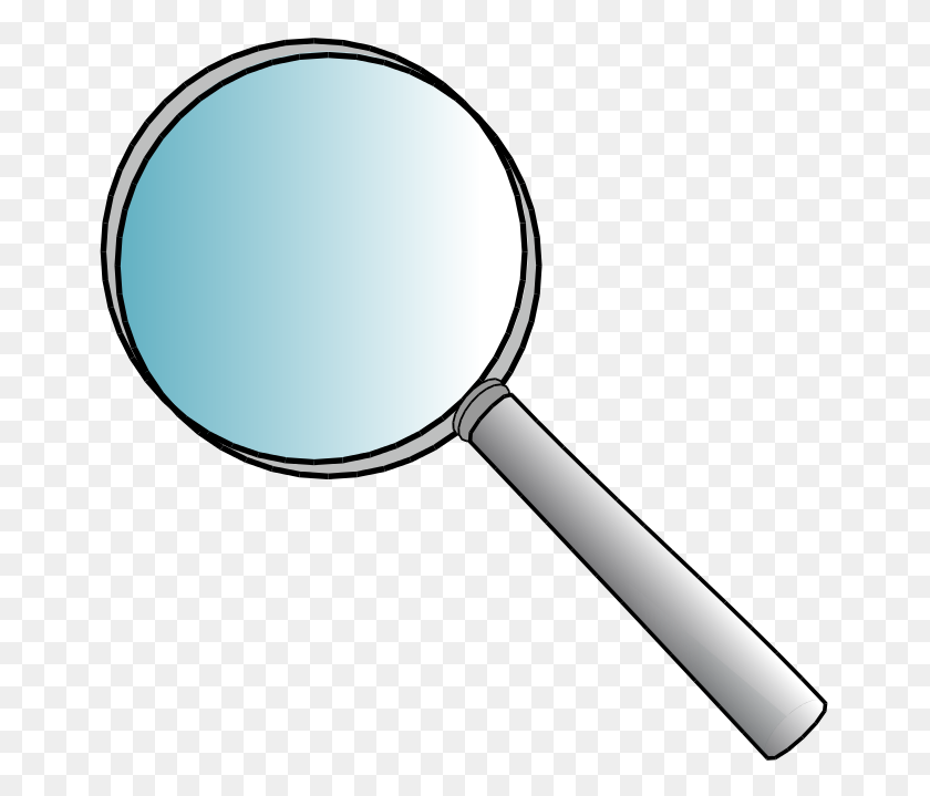 663x659 Magnifying Glass - Steps Clipart