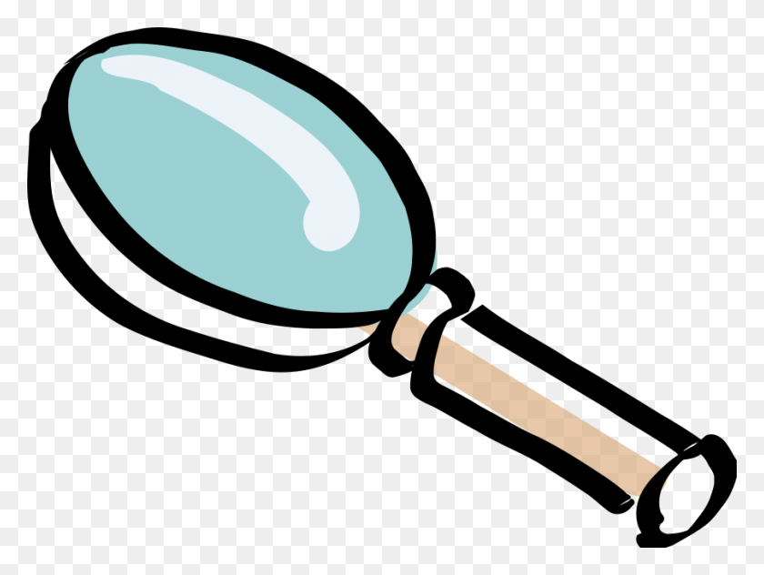 900x660 Magnifying Glass Art - Detective Clipart Free