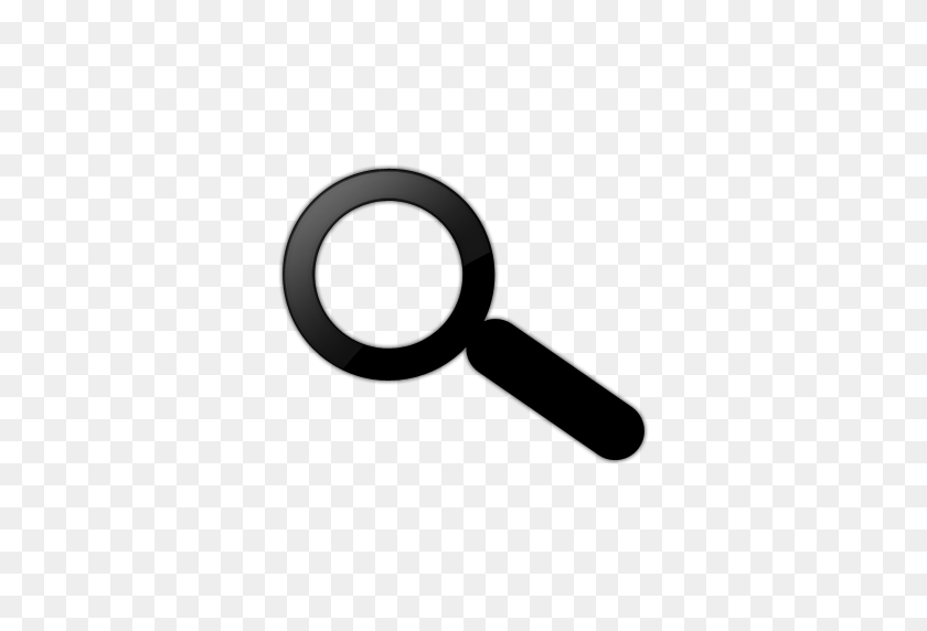 512x512 Magnifying Glass Black And White - Magnifying Glass Clipart Black And White