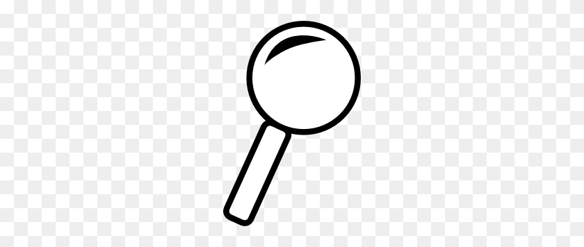 198x296 Magnifying Glass Clip Art - Magnifying Glass Clipart Black And White