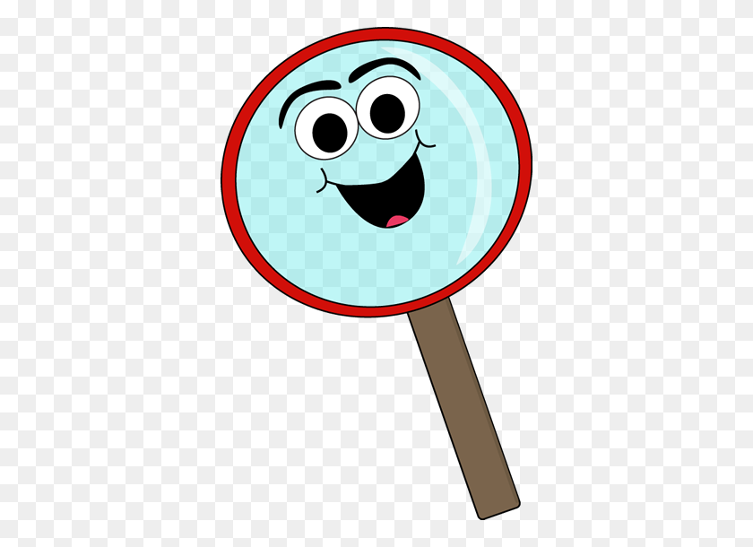 348x550 Magnifying Glass Clipart Free - Magnifying Glass Clipart