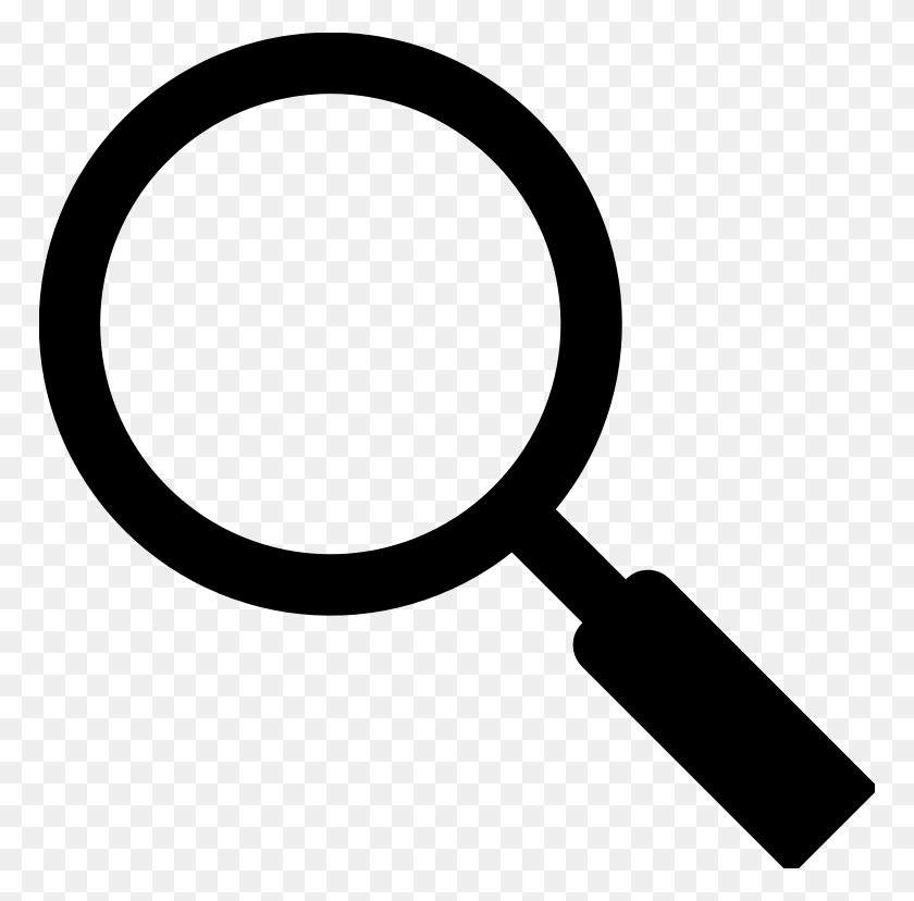 768x768 Magnifying Glass Icon - Transparent Glass PNG