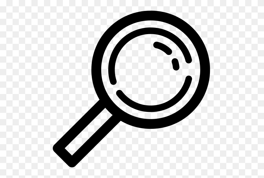 512x508 Magnifying Glass, Icon, It Icon With Png And Vector Format - White Magnifying Glass Icon PNG