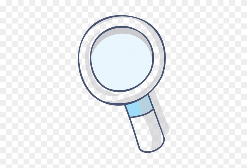 512x512 Magnifying Glass Illustration Hand Drawn - Magnifying Glass PNG