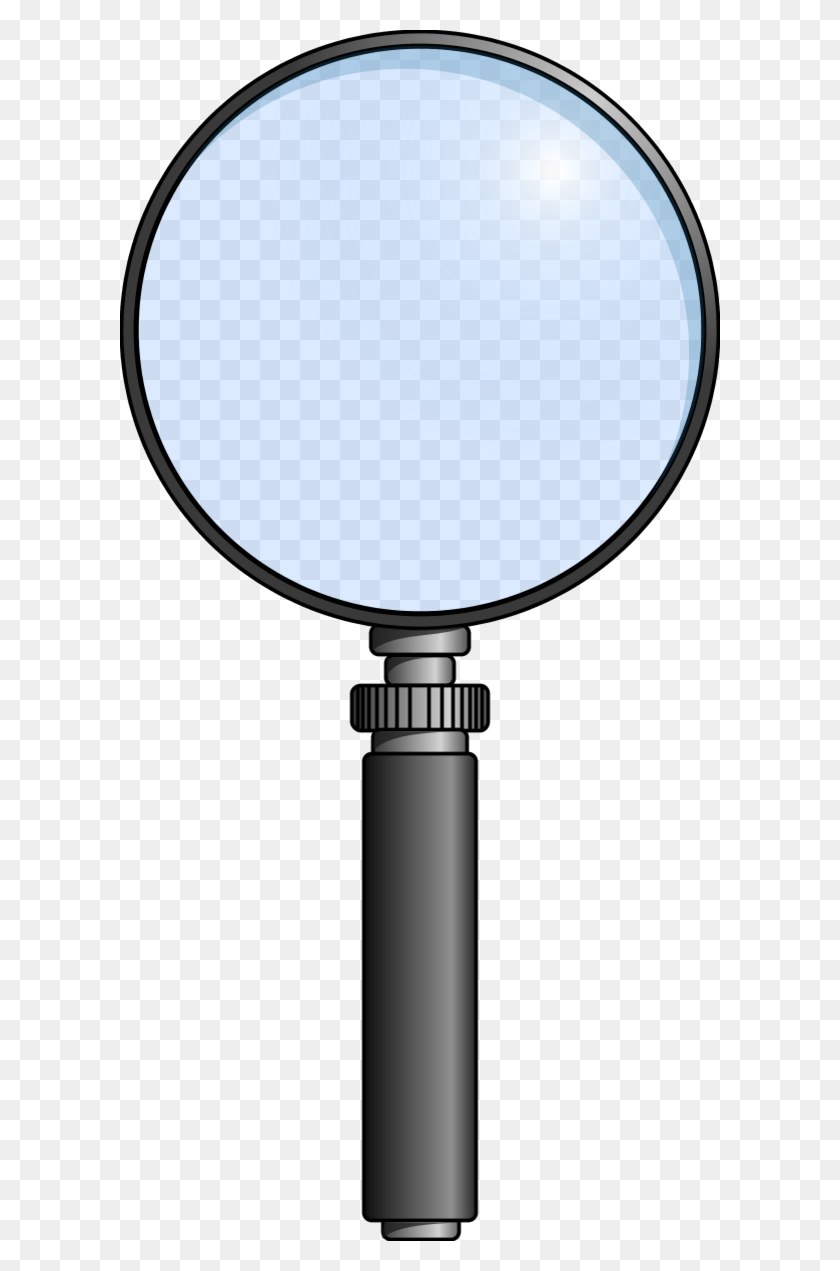 600x1211 Magnifying Glass Vector File, Vector Clip Art - Magnifying Glass Clipart PNG