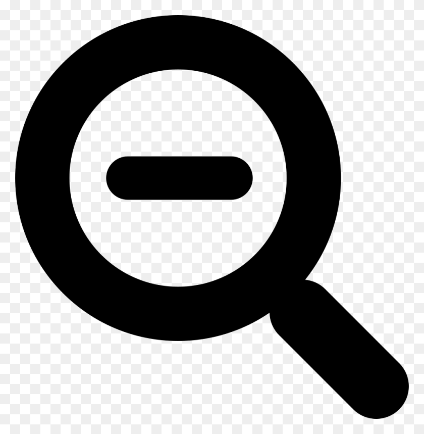 956x980 Magnifying Glass With Minus Sign Png Icon Free Download - Minus Sign PNG