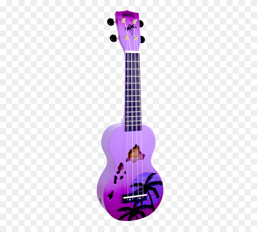 480x700 Mahalo Hawaii Purple Burst Ukulele Riverside Music - Ukulele Png