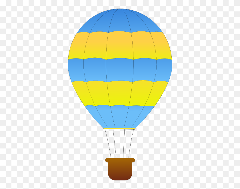 366x602 Maidis Horizontal Striped Hot Air Balloons Clip Art Free Vector - Vintage Hot Air Balloon Clipart