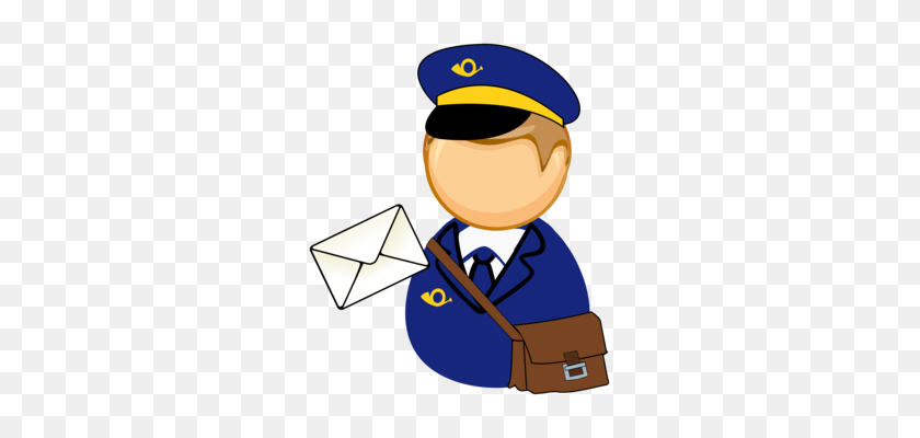 293x340 Mail Carrier Post Office Letter Sticker - Mailman Clipart