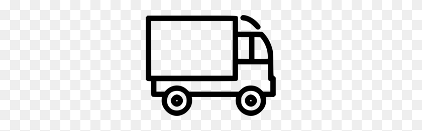 259x202 Mail Carrier Truck Clipart - Tow Truck Clipart Black And White
