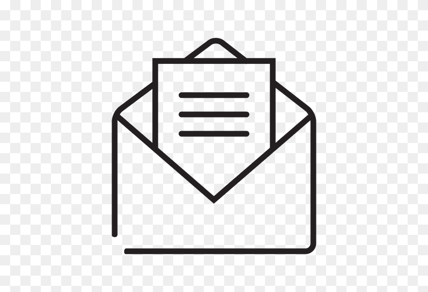 512x512 Mail Open Message Icon - Mail PNG