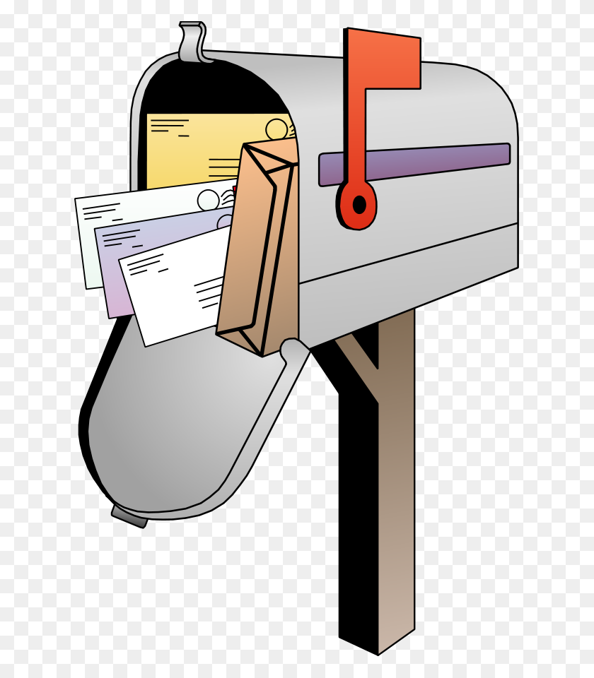629x900 Mailbox Clip Art - Post It Clipart